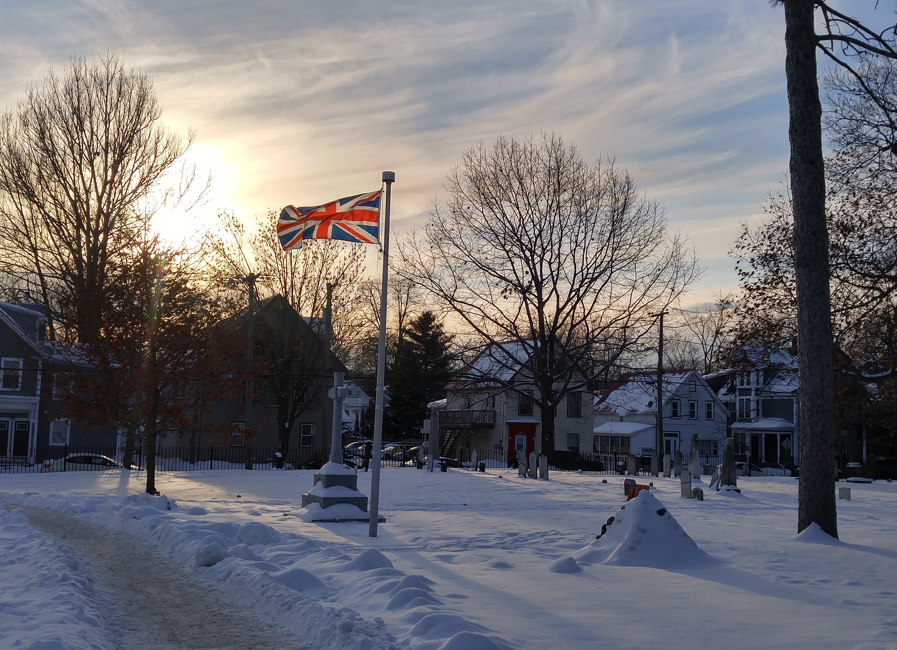 Old Burial Ground in Winter photo by Rowan Miller